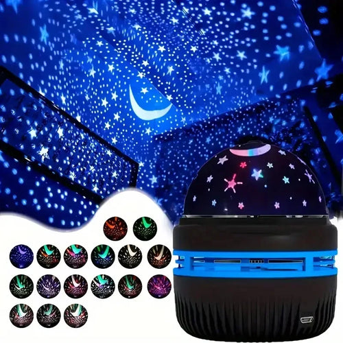 Saimili – projektor LED gwiazd i księżyca, USB