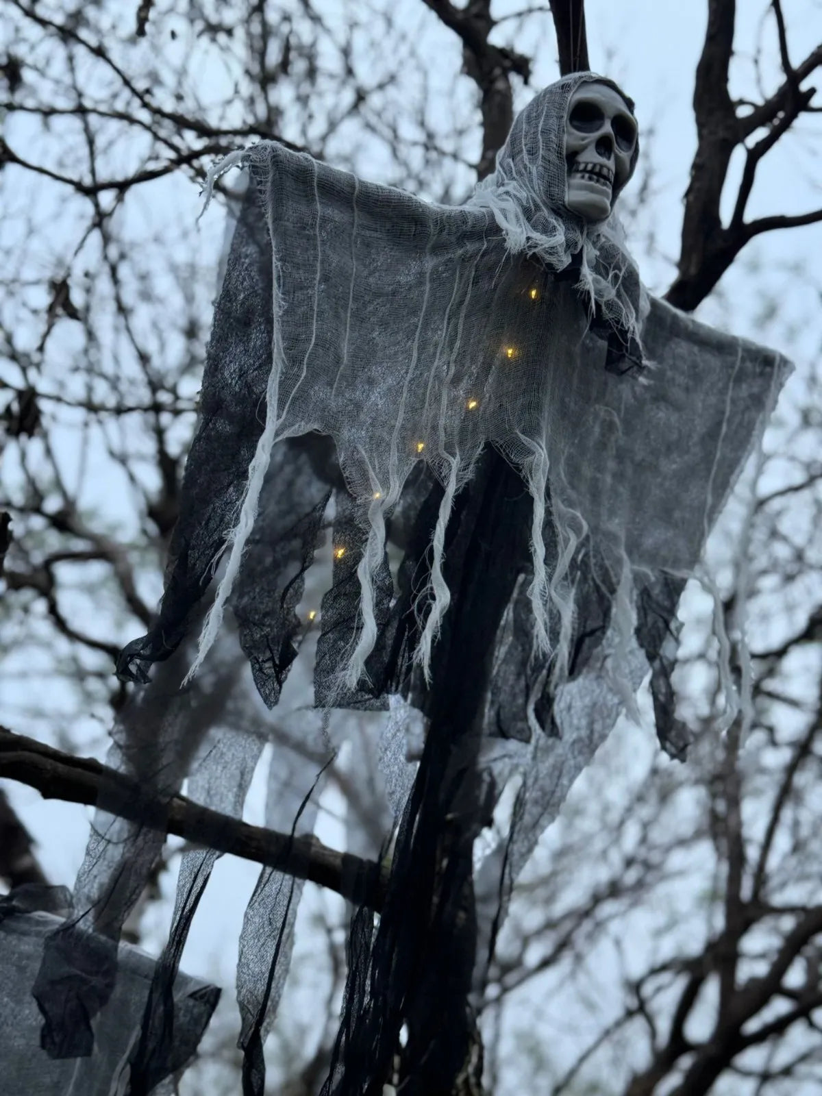 Wiszący Duch Halloween – Czaszka z Gazy, Rekwizyt Na Imprezę i Dom Strachu