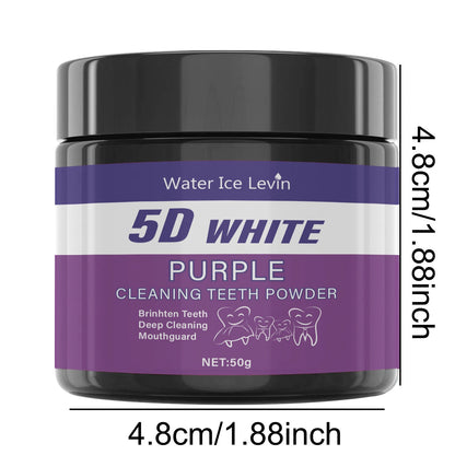 Fioletowy proszek do czyszczenia zębów Water Ice Levin – 50 g