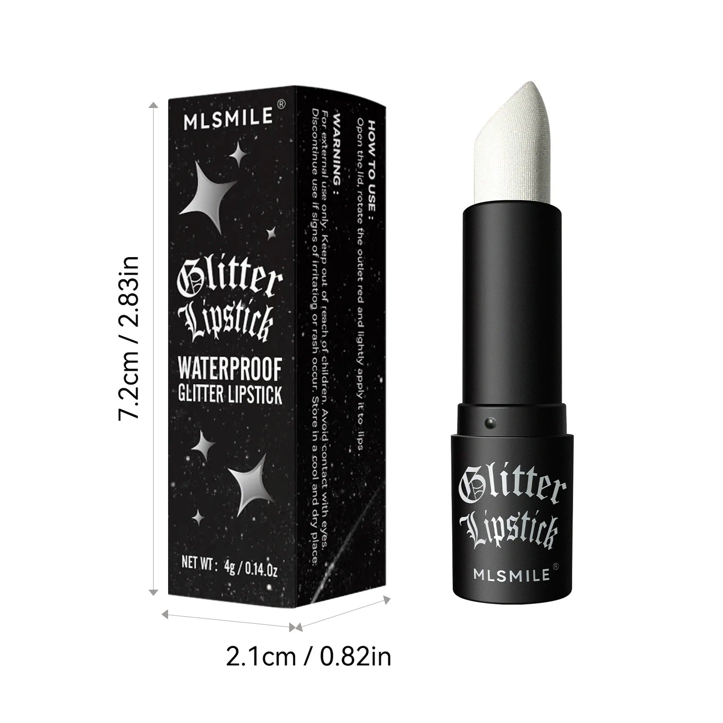 Brokatowa Szminka 7Colors Glitter – Wodoodporna Metaliczna