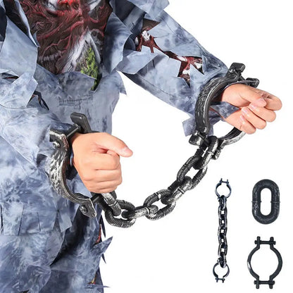 Łańcuch Halloween – Plastikowy Rekwizyt Więźnia na Maskaradę i Dom Strachu