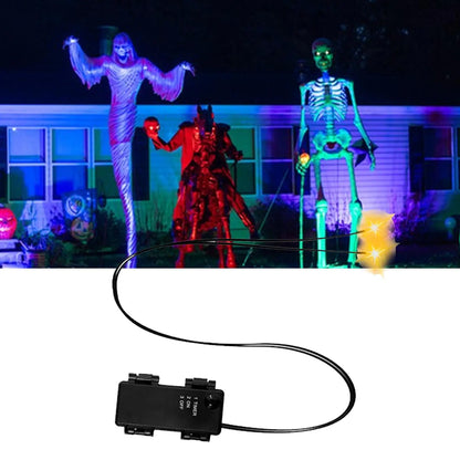 Świecące Oczy Halloween z Timerem LED – Ozdoba do Czaszek, Dyń i Nagrobków