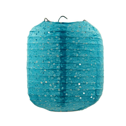 Papierowy Lampion Festiwalowy – Ażurowy, 15 cm lub 20 cm, 10 kolorów
