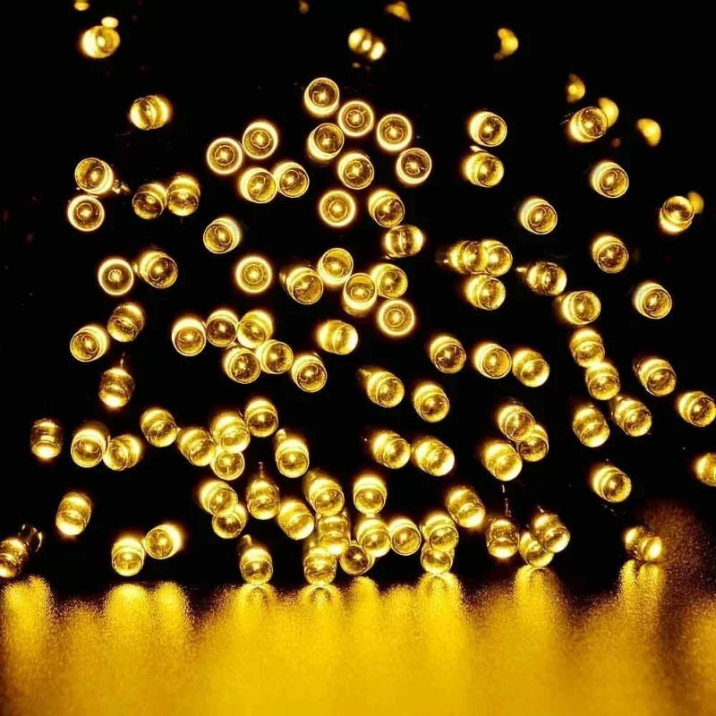 OKAL RED EAST – solarna girlanda LED, 8 trybów świecenia