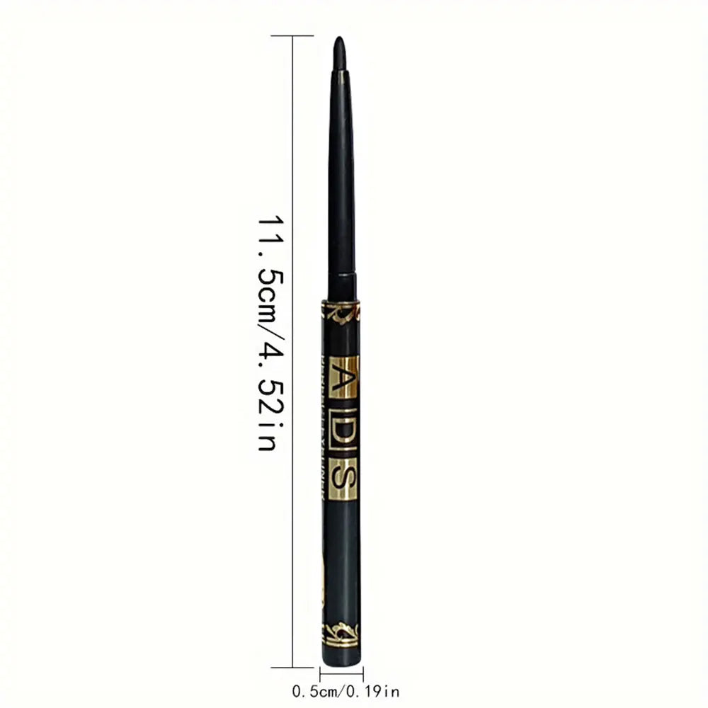 Wodoodporny eyeliner w kredce – czarny, długotrwały, zestaw 3 lub 9 szt.