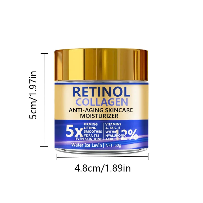 Krem do Twarzy Retinol i Kolagen 60g – Anti-Aging z Kwasem Hialuronowym