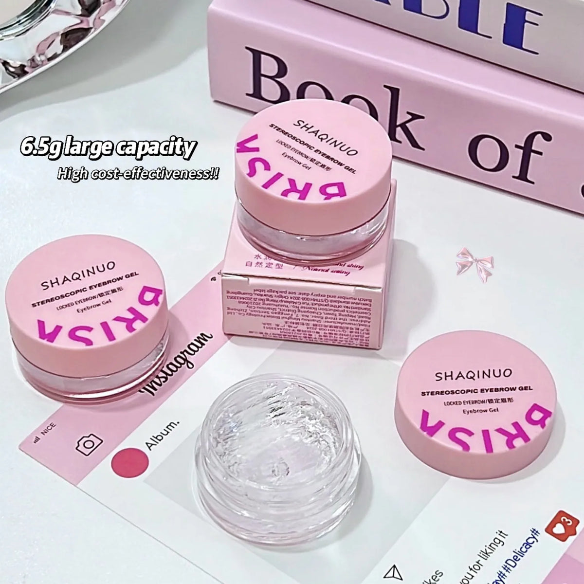 Mydło do stylizacji brwi SHAQINUO – efekt soap brows