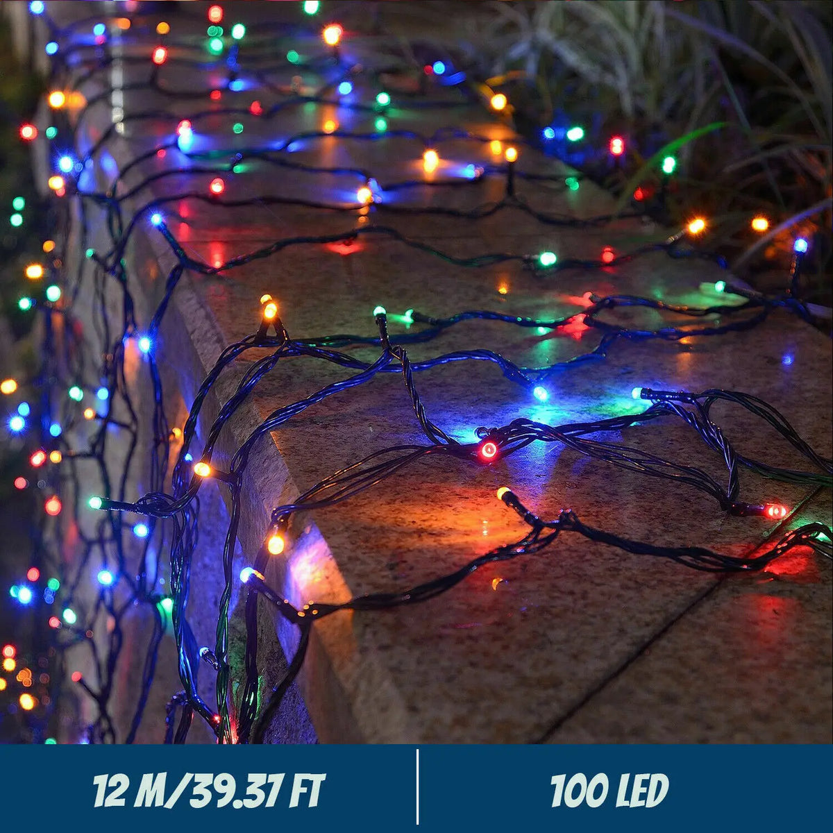 Solarne lampki dekoracyjne – 300 LED, 30 m, 8 trybów