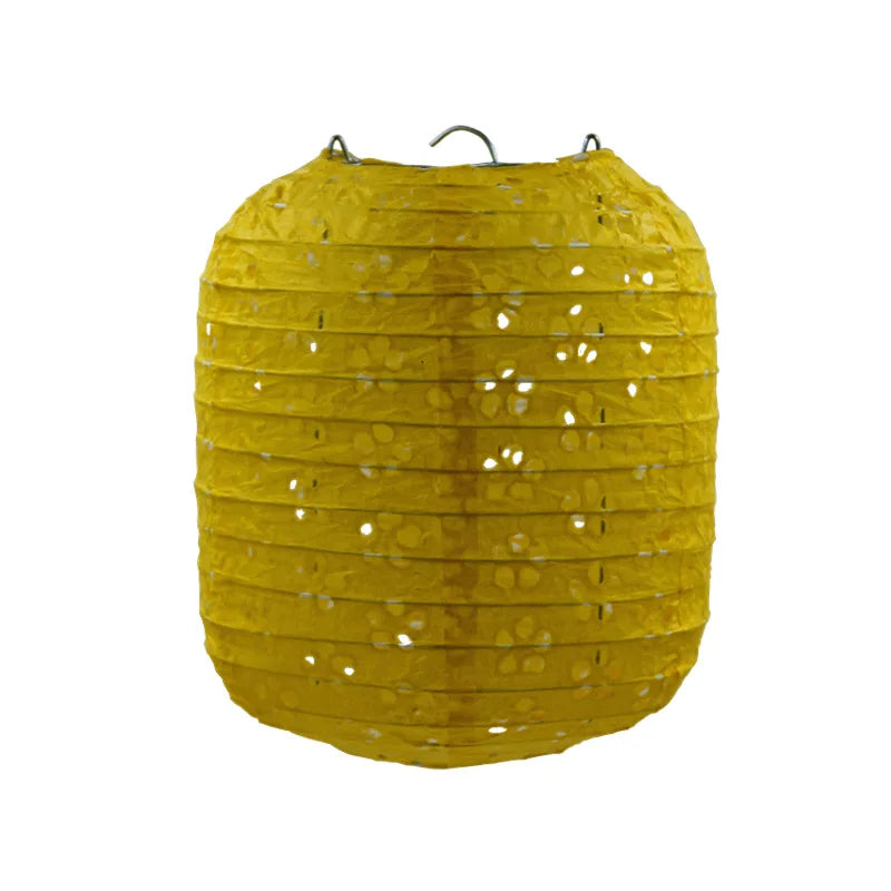 Papierowy Lampion Festiwalowy – Ażurowy, 15 cm lub 20 cm, 10 kolorów