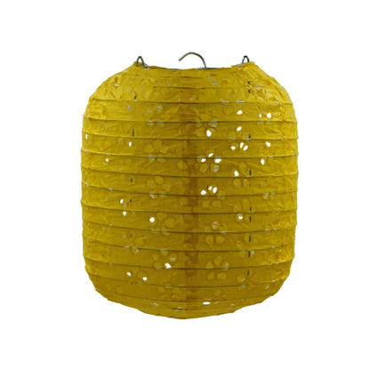Papierowy Lampion Festiwalowy – Ażurowy, 15 cm lub 20 cm, 10 kolorów