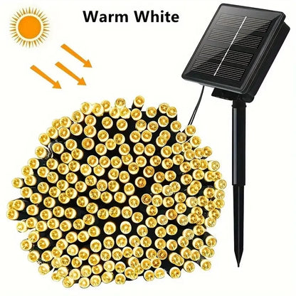 OKAL RED EAST – solarna girlanda LED, 8 trybów świecenia
