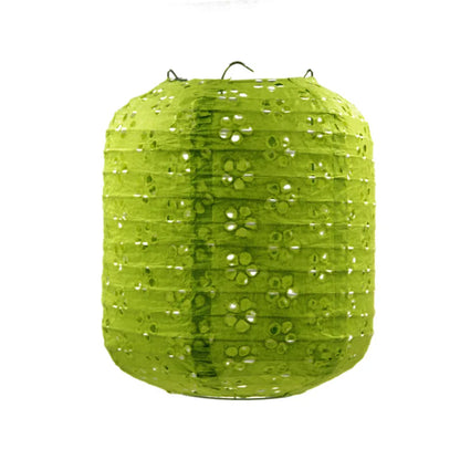 Papierowy Lampion Festiwalowy – Ażurowy, 15 cm lub 20 cm, 10 kolorów