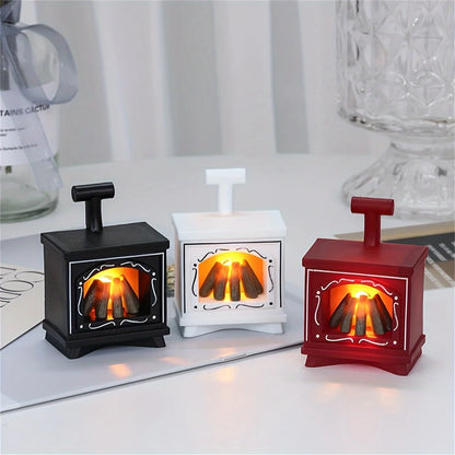 Miniaturowy kominek LED – dekoracja do domku dla lalek