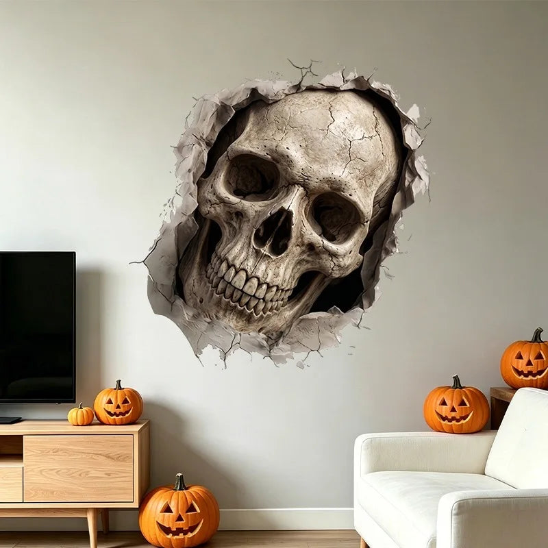 Naklejki ścienne Halloween – Szkielet do Salonu i Sypialni 40x40 cm