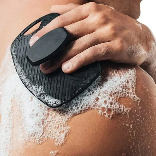 1 sztuka miękka szczoteczka z silikonu do peelingu, ręczny masaż ciała, dla mężczyzn