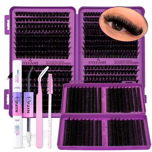Zestaw do Rzęs DIY Lash Clusters – Efekt Przedużania w Domu