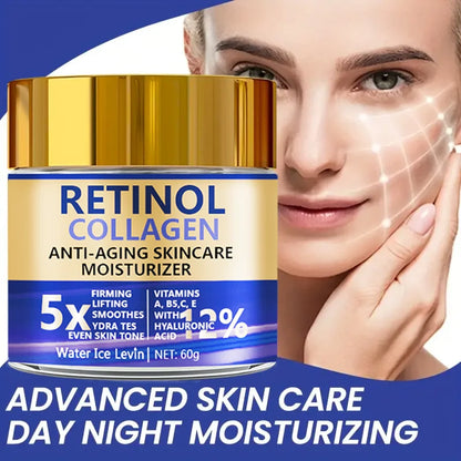 Krem do Twarzy Retinol i Kolagen 60g – Anti-Aging z Kwasem Hialuronowym