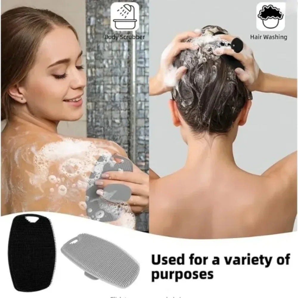 1 sztuka miękka szczoteczka z silikonu do peelingu, ręczny masaż ciała, dla mężczyzn