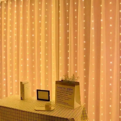 Kurtyna świetlna LED USB z pilotem – 8 trybów
