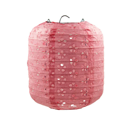 Papierowy Lampion Festiwalowy – Ażurowy, 15 cm lub 20 cm, 10 kolorów