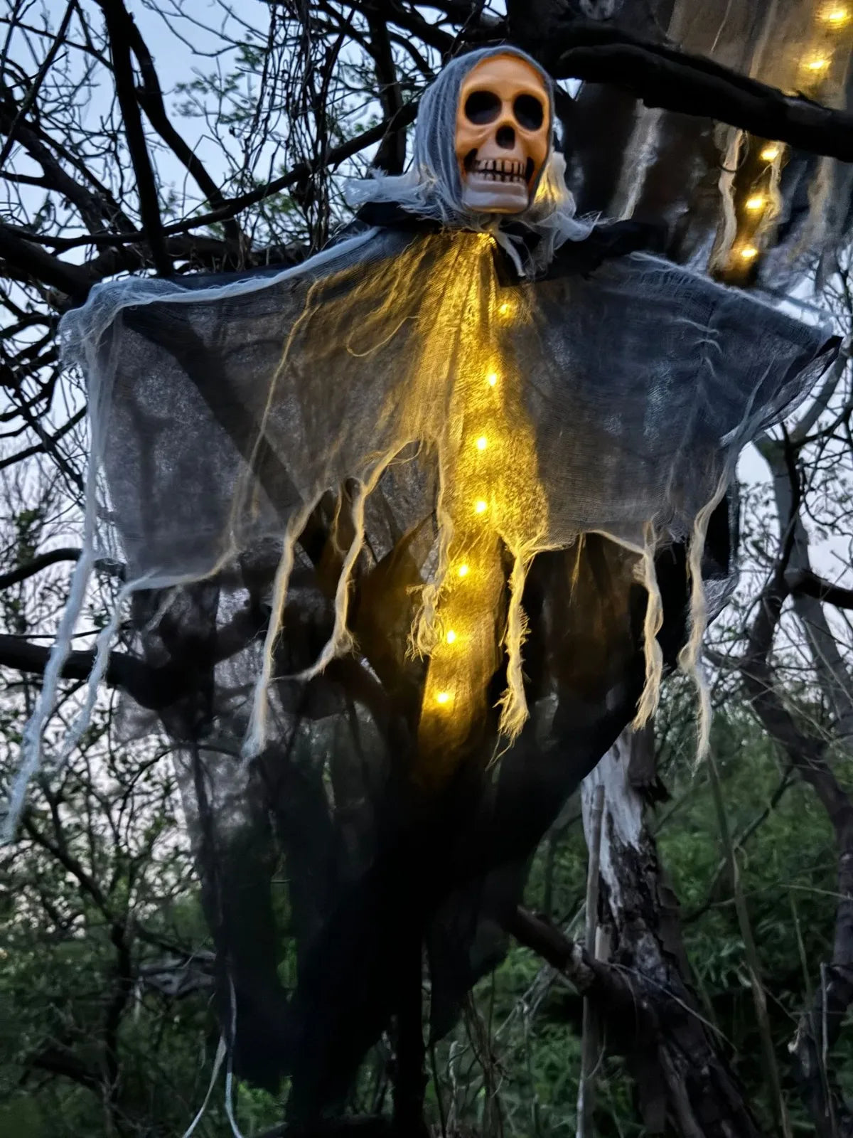 Wiszący Duch Halloween – Czaszka z Gazy, Rekwizyt Na Imprezę i Dom Strachu
