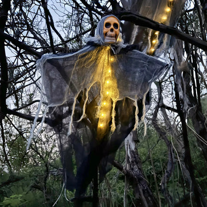 Wiszący Duch Halloween – Czaszka z Gazy, Rekwizyt Na Imprezę i Dom Strachu