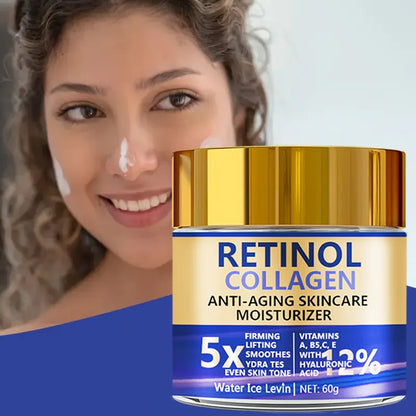 Krem do Twarzy Retinol i Kolagen 60g – Anti-Aging z Kwasem Hialuronowym