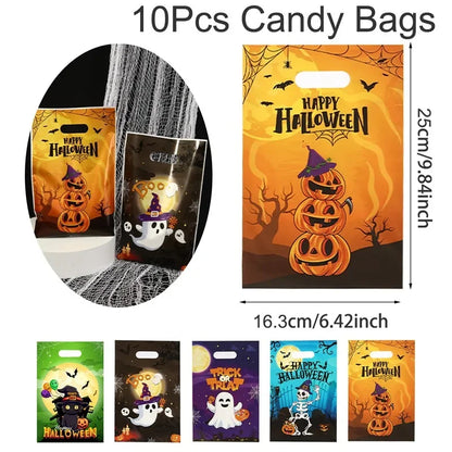 Torebki na słodycze Halloween – pakiet 50 sztuk