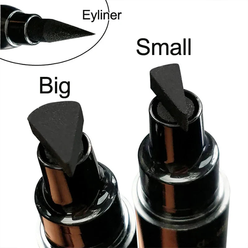 Wodoodporny eyeliner w pisaku, czarny, szybkoschnący, podwójny