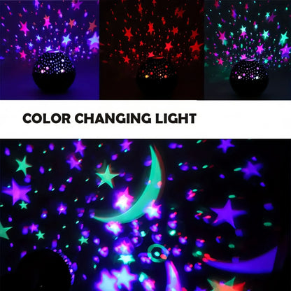 LINYILIGHT – projektor RGB gwiazd i Księżyca, USB