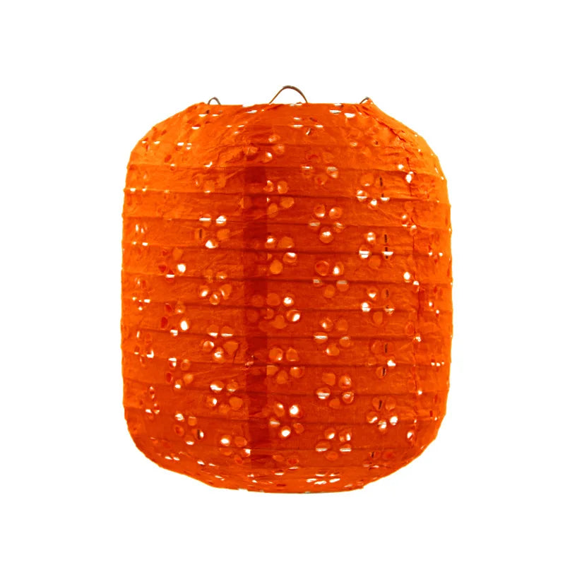 Papierowy Lampion Festiwalowy – Ażurowy, 15 cm lub 20 cm, 10 kolorów