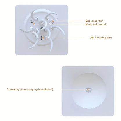 Lumipixie – lampka LED meduza z ruchomymi mackami, USB