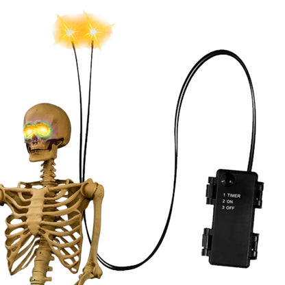 Świecące Oczy Halloween z Timerem LED – Ozdoba do Czaszek, Dyń i Nagrobków
