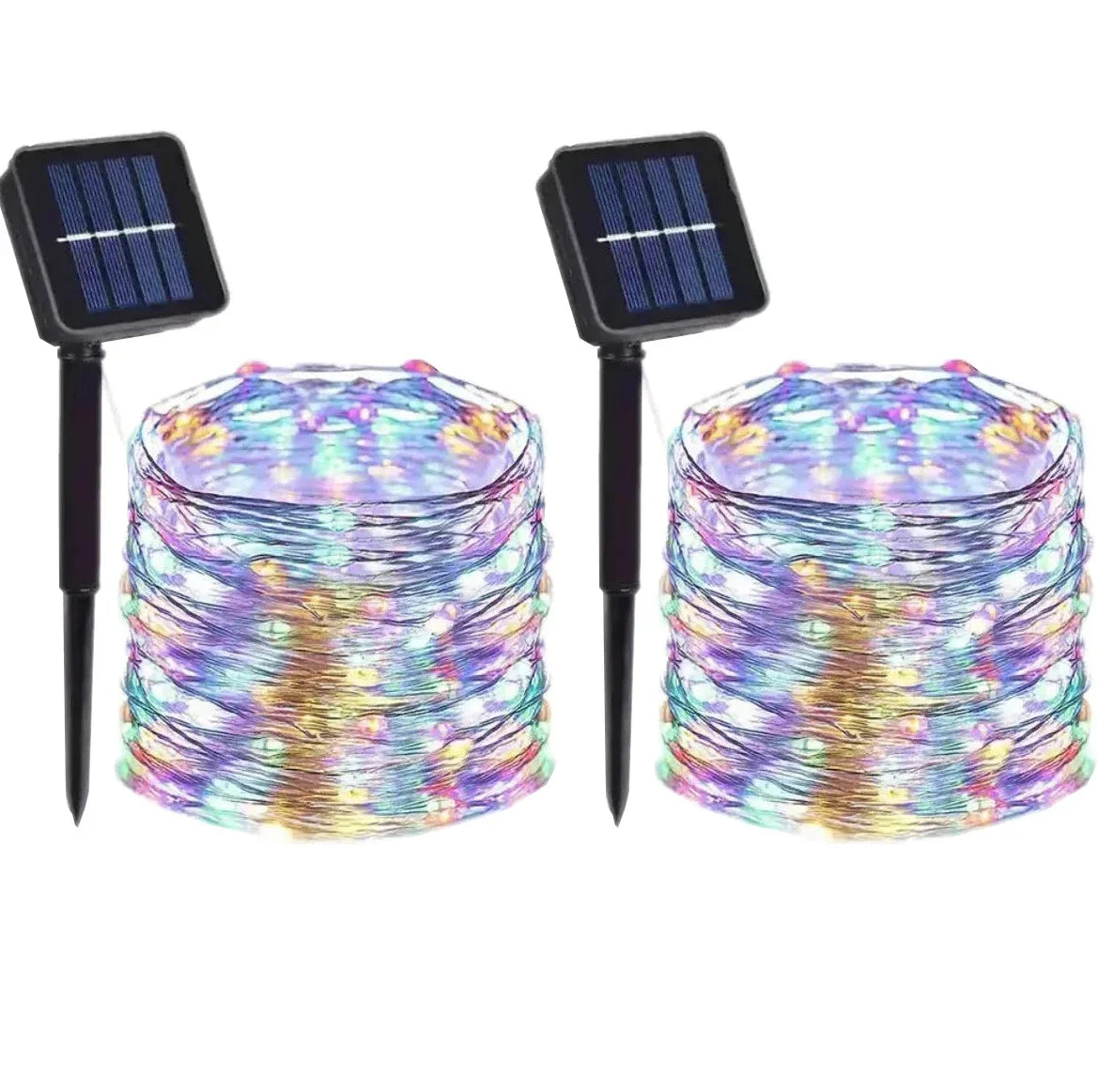 WPOSTAR – solarne lampki LED na druciku, 8 trybów