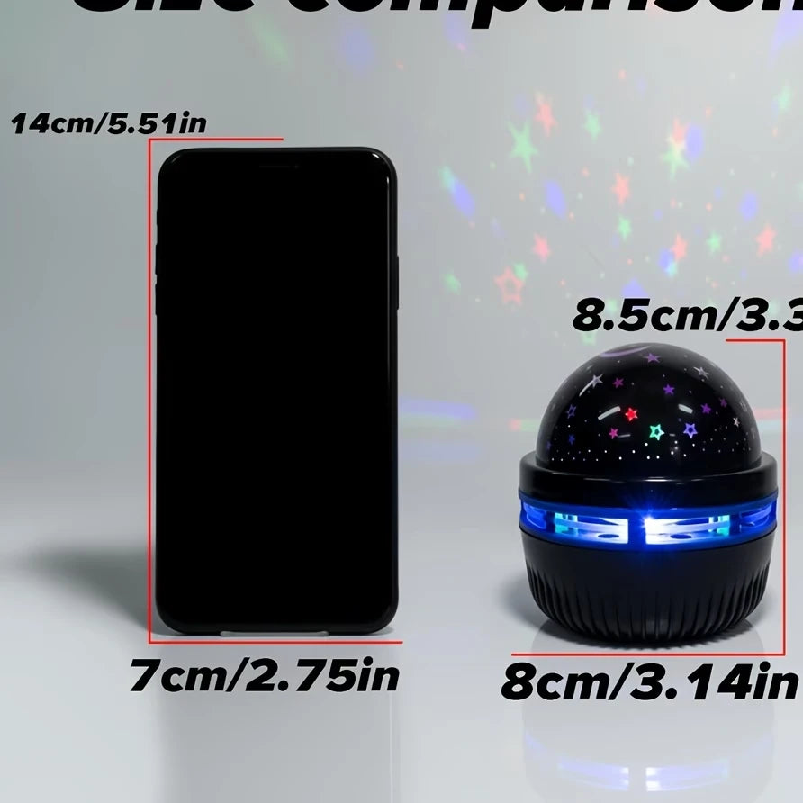 Saimili – projektor LED gwiazd i księżyca, USB